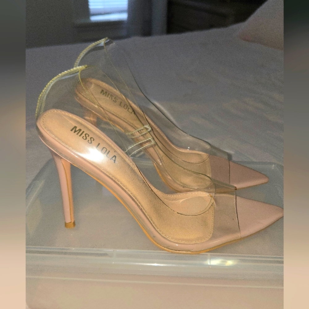 Miss Lola CLEAR High Heels